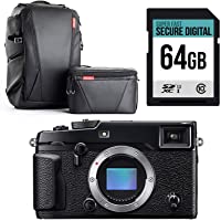 X-Pro2 Cuerpo con Pro cámara Impermeable- Gimbal y Drone Mochila y Alta Velocidad 64 GB Tarjeta de Memoria